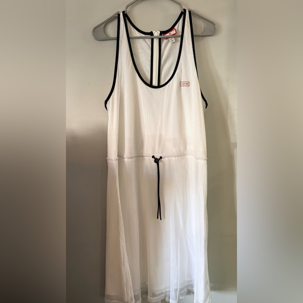 Hunter White Mesh Top with Black Accents